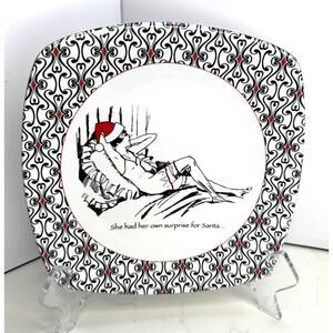 PTS International Santa's Babes Fine China 222 Fifth Dishwasher Microwave Sage